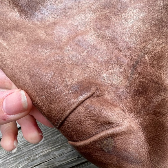 CAVALCANTI Leather Brown Fringe Boho Made in Italy Shoulder Bag - Picture 11 of 16